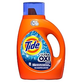Tide Ultra Oxi Liquid Laundry Detergent, 29 loads, 46 fl oz, HE Compatible