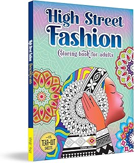 High Street Fashion Coloring book for adults