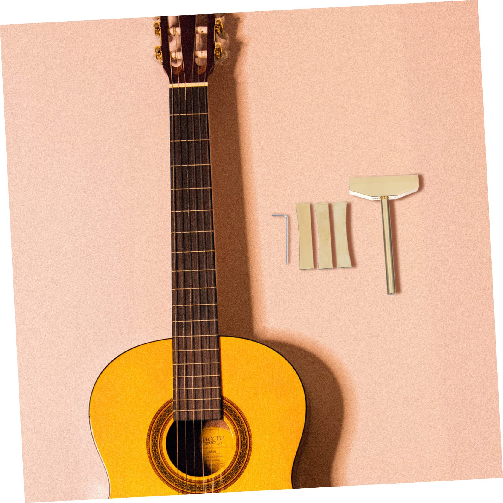 ibasenice 2sets Strumenti Per Installazione Fret Chitarra Con Inserti e Chiave Kit Professionale Per Luthier e Manutenzione Ukulele Facile Da Usare e Comodo Per Amatori e Professionisti