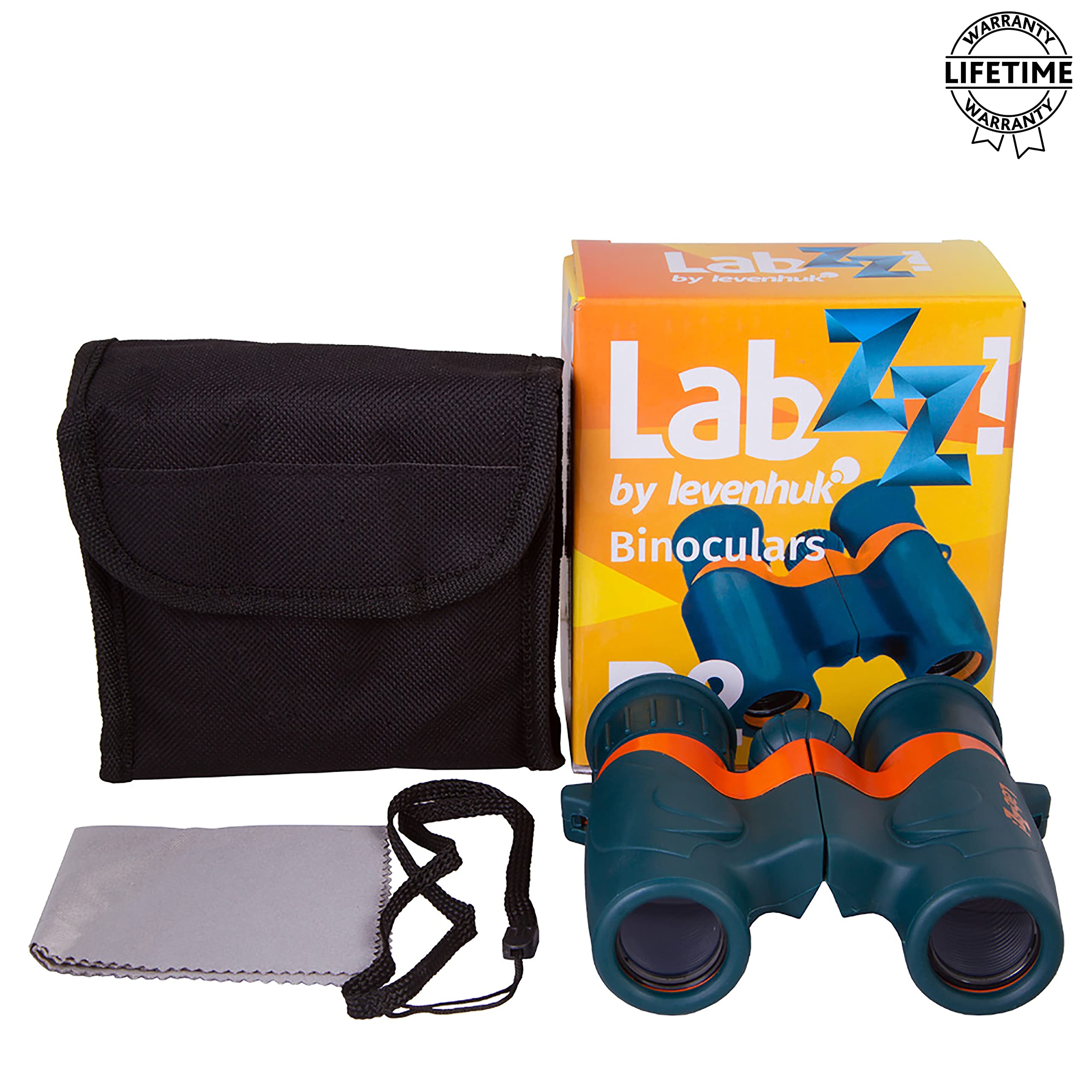 Levenhuk LabZZ B2 Compact Kids Binoculars with Durable Body and Glass Optics