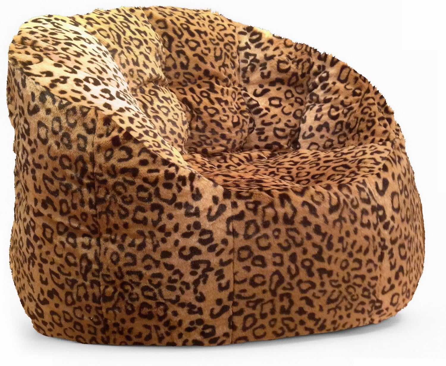 Urban Lifestyle Adult Faux Fur Bean Bag Chair, Cheetah