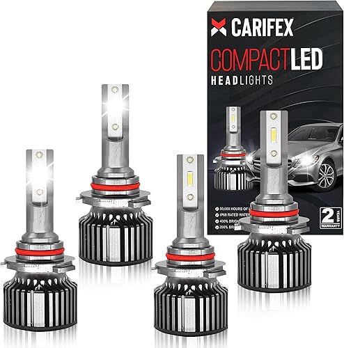 Miniatura 1 de Magneto Tools Carifex - Faros LED 9005HB3 de haz alto 9006HB4 LED de haz bajo - 24,000 lúmenes - 400% más brillante - Paquete de 2 con OptiVision -