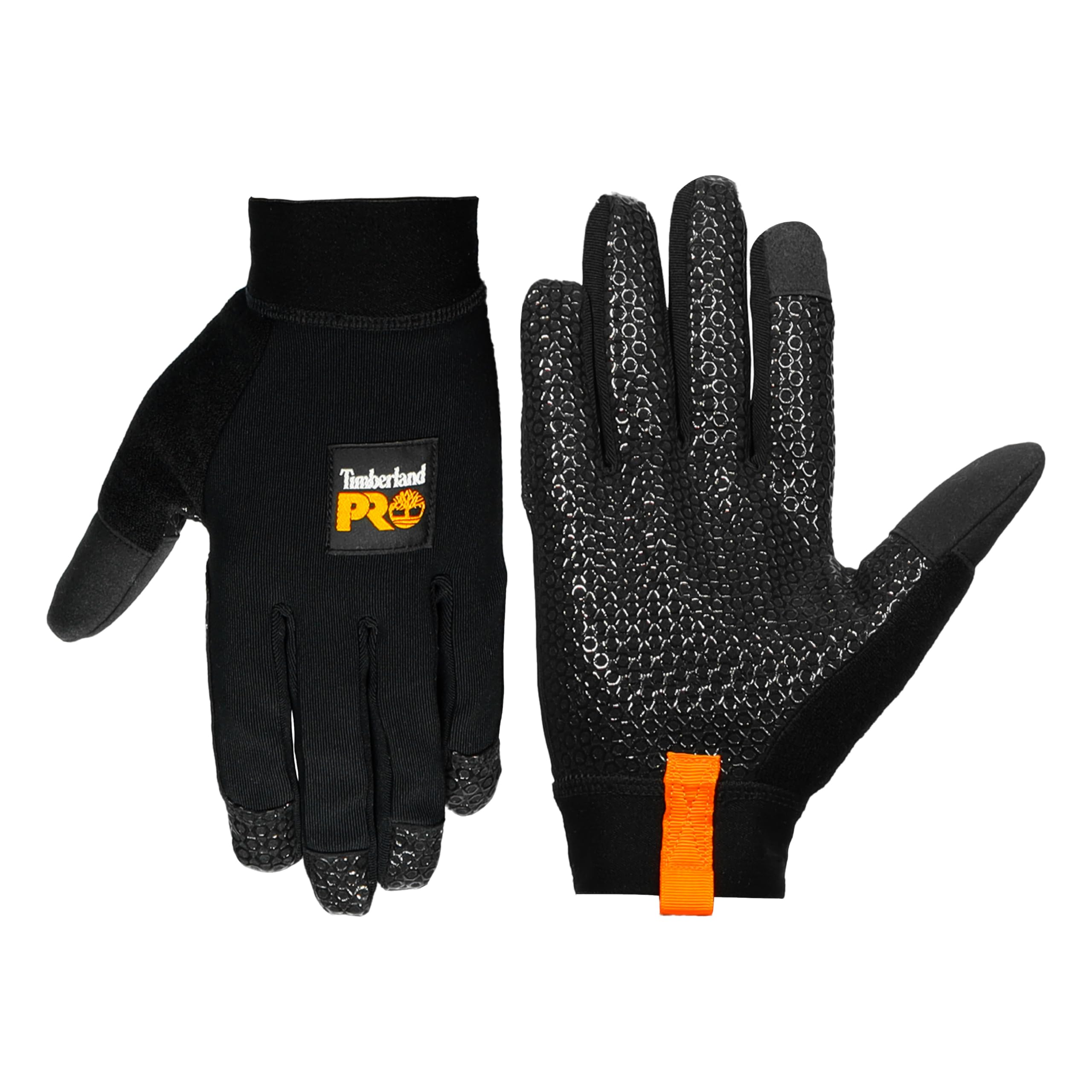 Timberland PRO Men's Gripper Work Gloves - Stretch Nylon Back Hand - Synthetic Leather Palm - Silicone Grip Print - Touchscreen Compatible - Machine