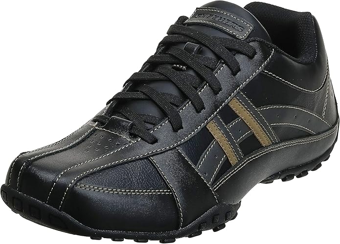 Skechers USA Men's Citywalk Malton Oxford Sneaker,Black,7.5 M US