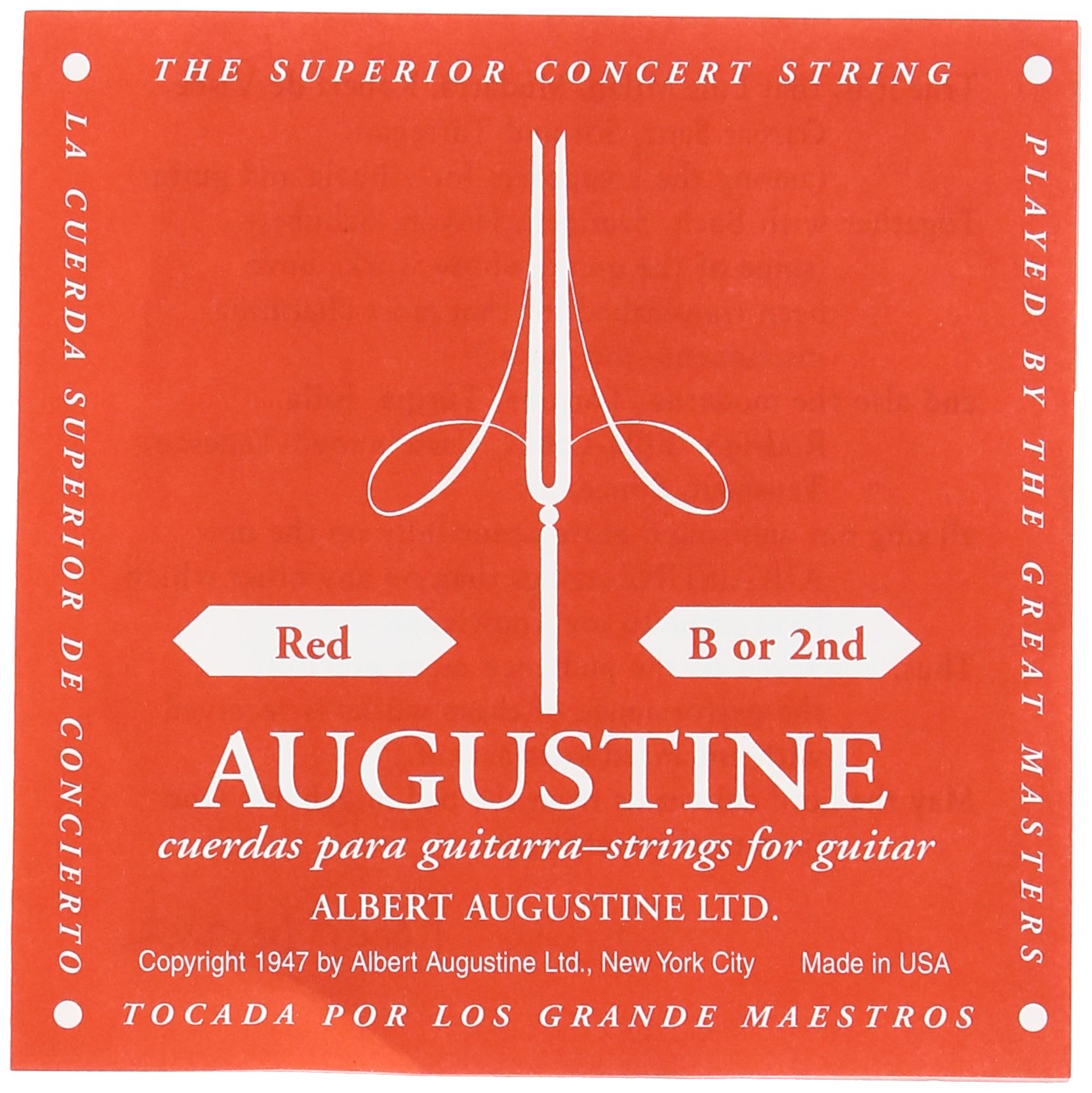 Augustine650422 "Red Label Single H/B2" String for Classic Guitar