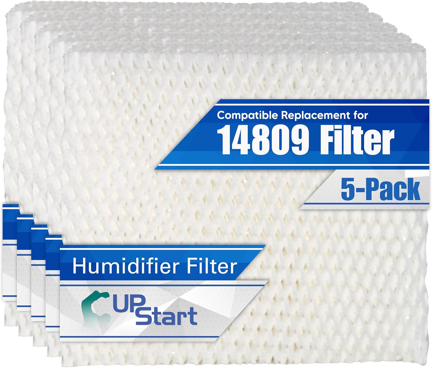 5-Pack Replacement for Kenmore Humidifier Filter 14809 - Compatible with Sears Evaporative Wicking Pad 14809 Filters for 14102 14112 14120
