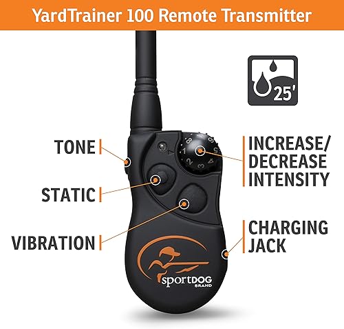 Miniatura 2 de SportDOG Brand YardTrainer - Entrenadores remotos familiares  Collares de entrenamiento para perros recargables e impermeables con estática,