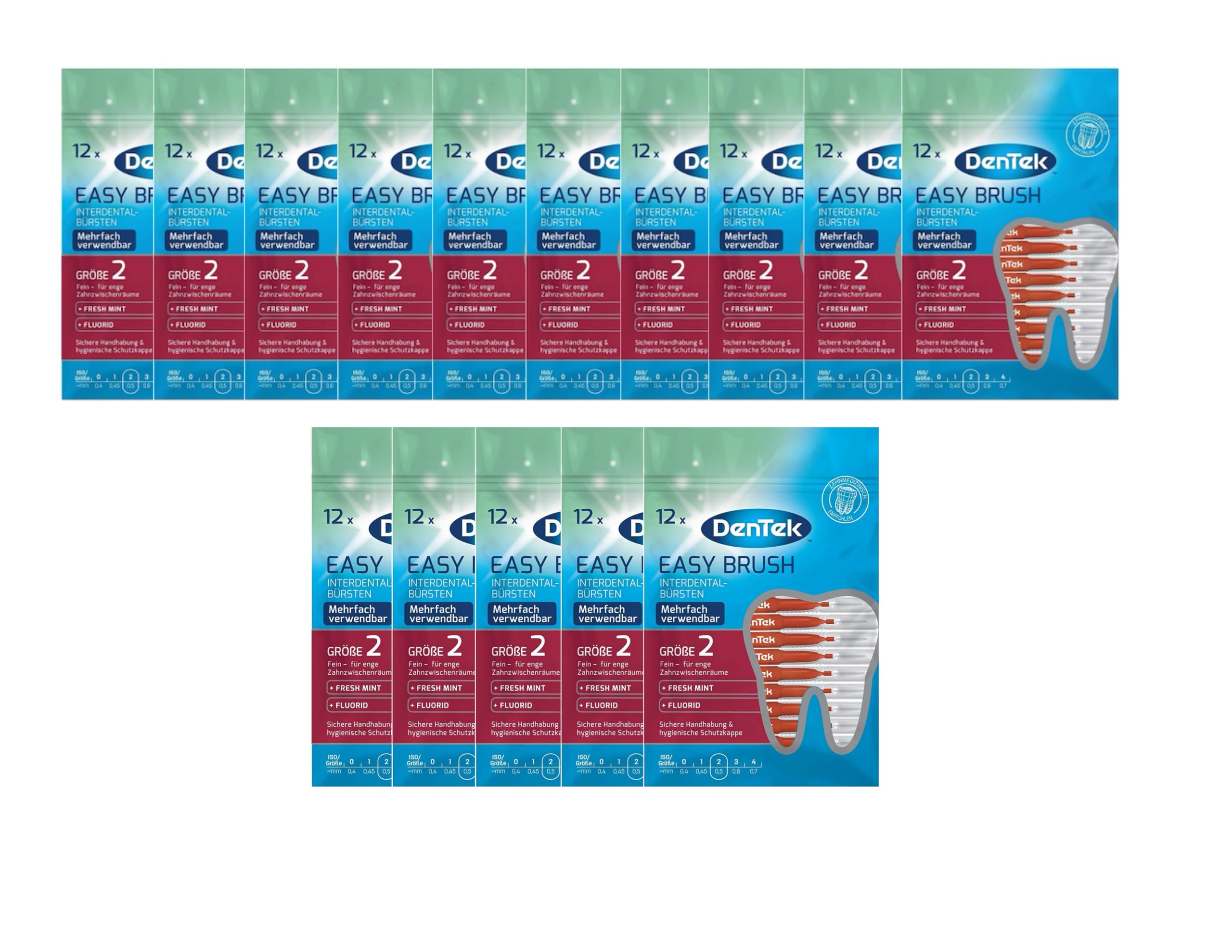 15 brosses interdentaires DenTek ISO 2