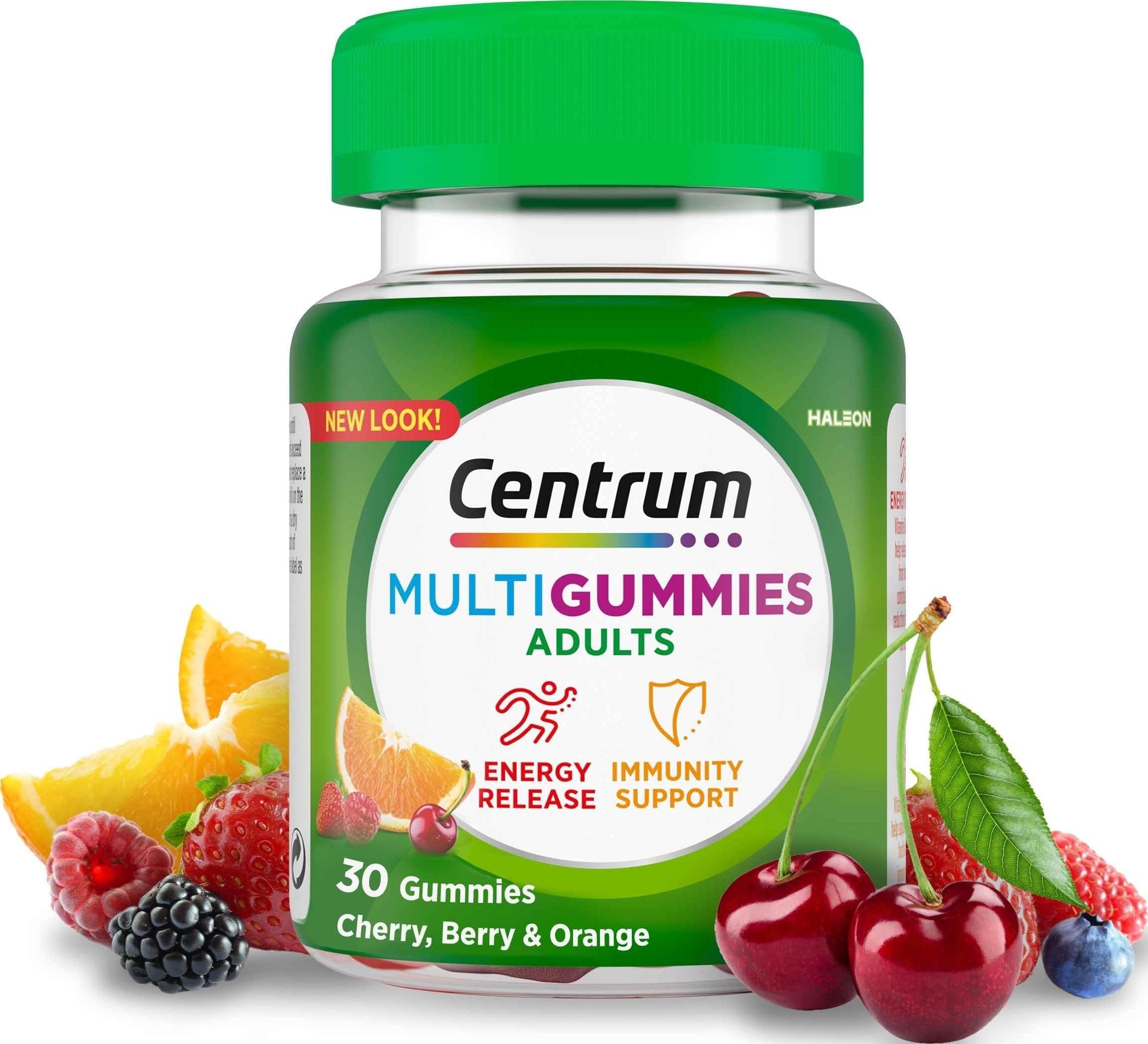 Centrum Multi Gummies Cherry Berry &  Orange Adults 30 Gummies Bbe 06/2027