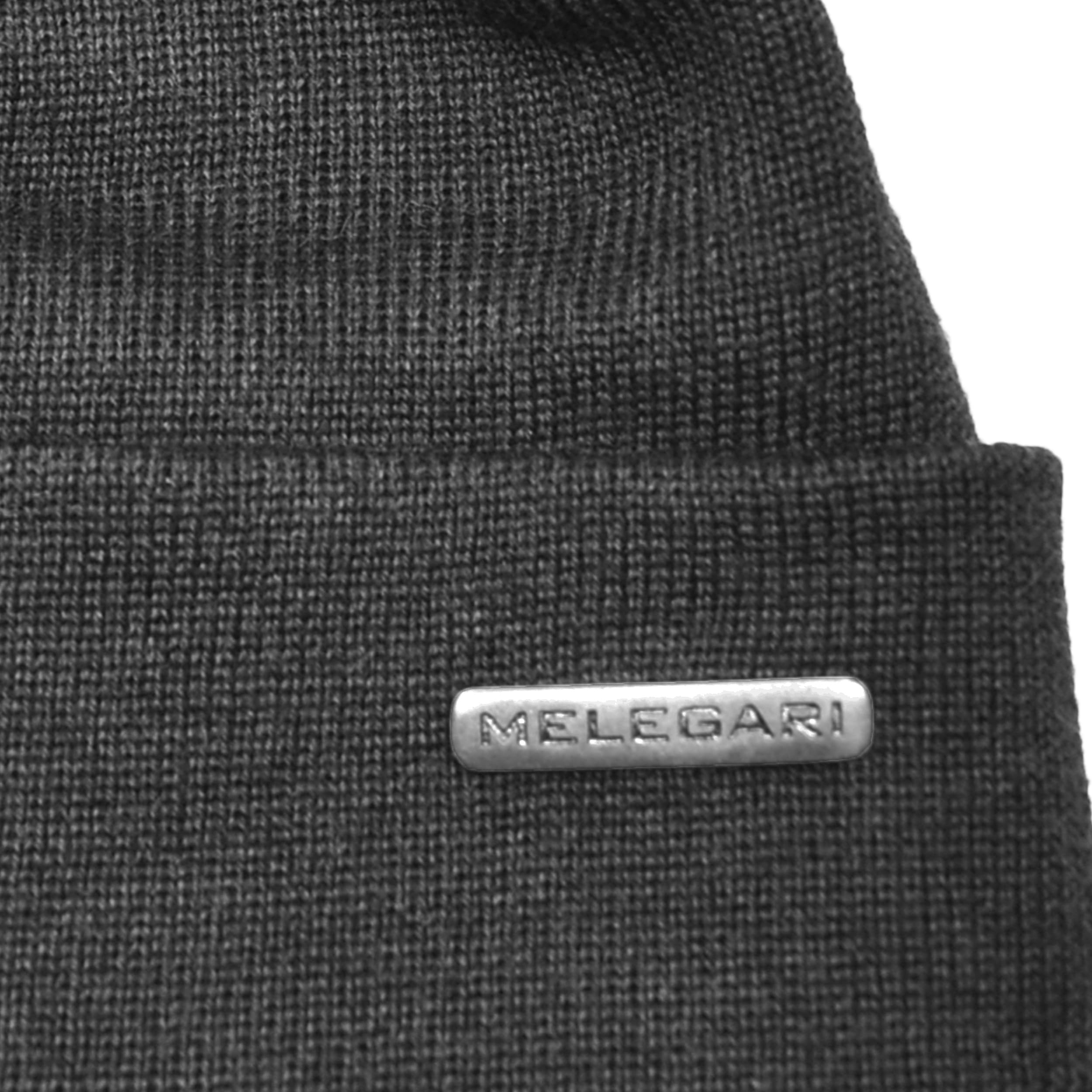 Melegari Bonnet en tricot avec revers | Pure Laine mérinos Extrafine | Wuppertal | Unisexe | Automne Hiver