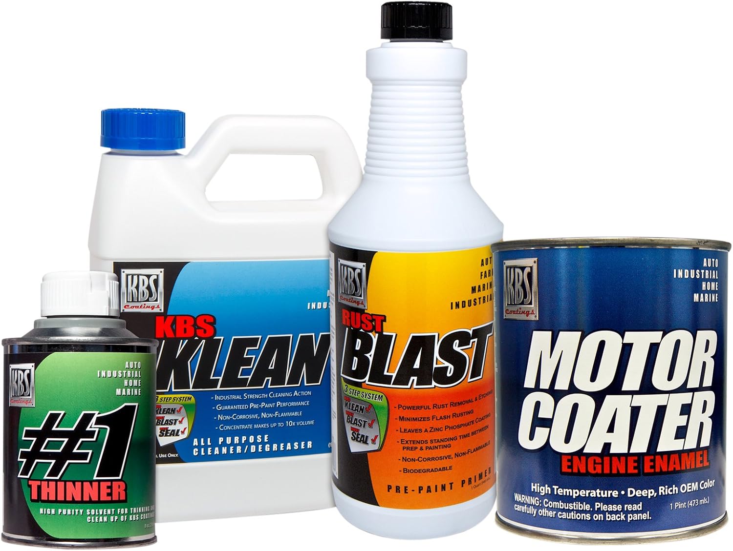KBS Coatings 58004 Ford Corporate Blue Motor Coater Engine Paint Kit