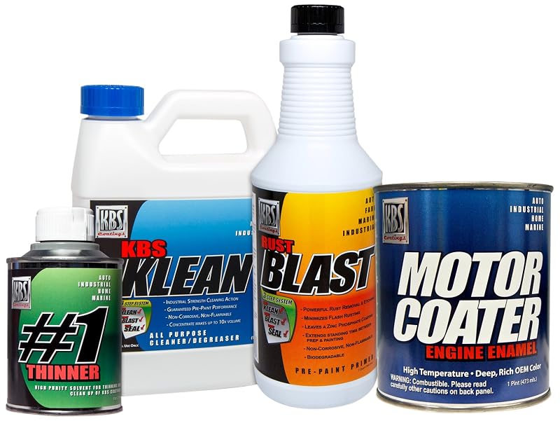 Kit de Pintura para Motor KBS Coatings 58031 Azul Metálico 68 Caravelle