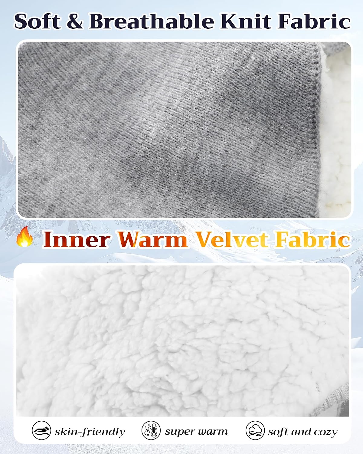 JenPen 3 Pcs Winter Ear Warmer, Ear Muffs Headbands for Women Men