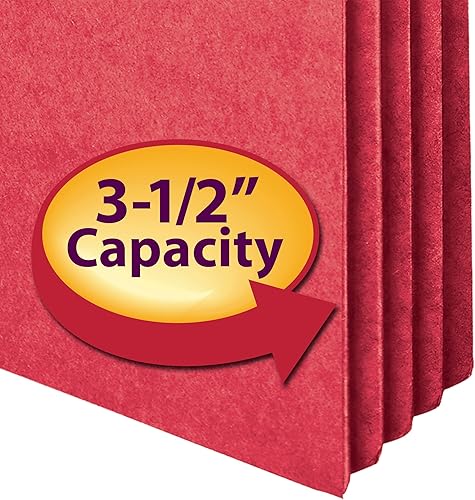 Miniatura 7 de Smead Bolsillo para archivo, pestaña de corte recto, expansión de 3-12", tamaño legal, verde, 25 por caja (74226)