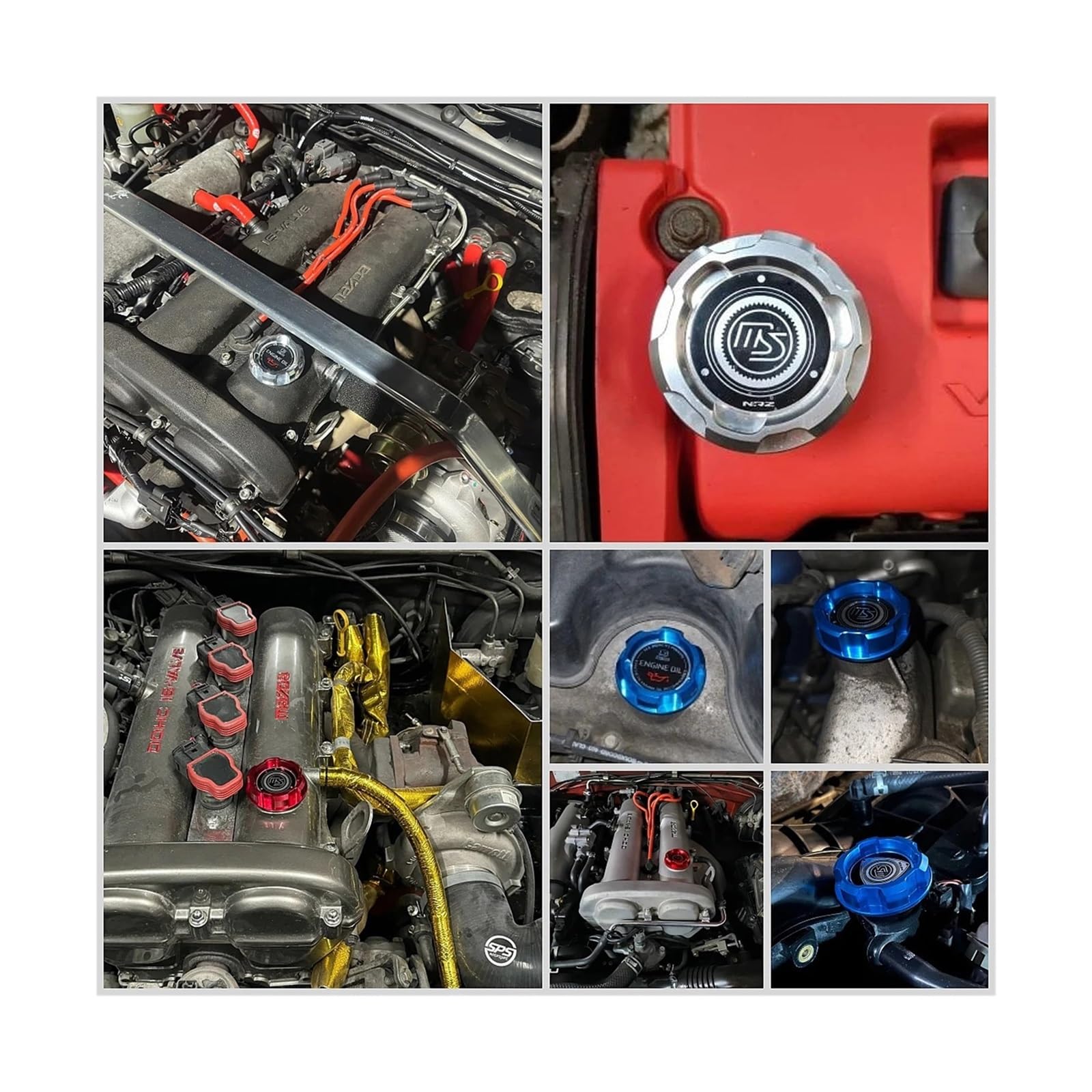 Amazon | アルミエンジンオイルキャップ MAZDASPEED RACING RX8 RX7 