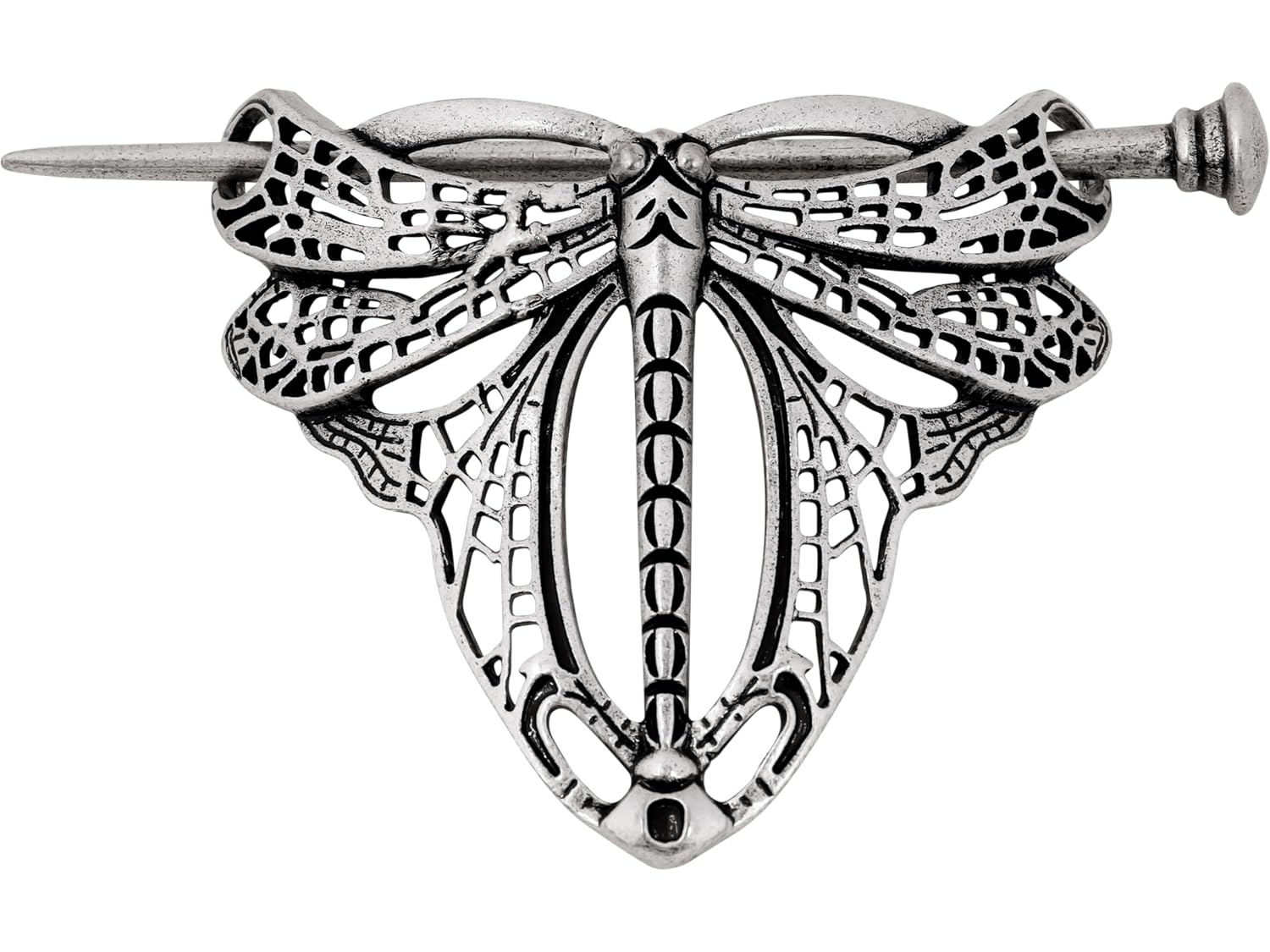 HAQUIL Dragonfly Hairpin for Men Women Fashion Punk Gothic Dragonfly Art Nouveau Style Hairclip Hairpin Barrette