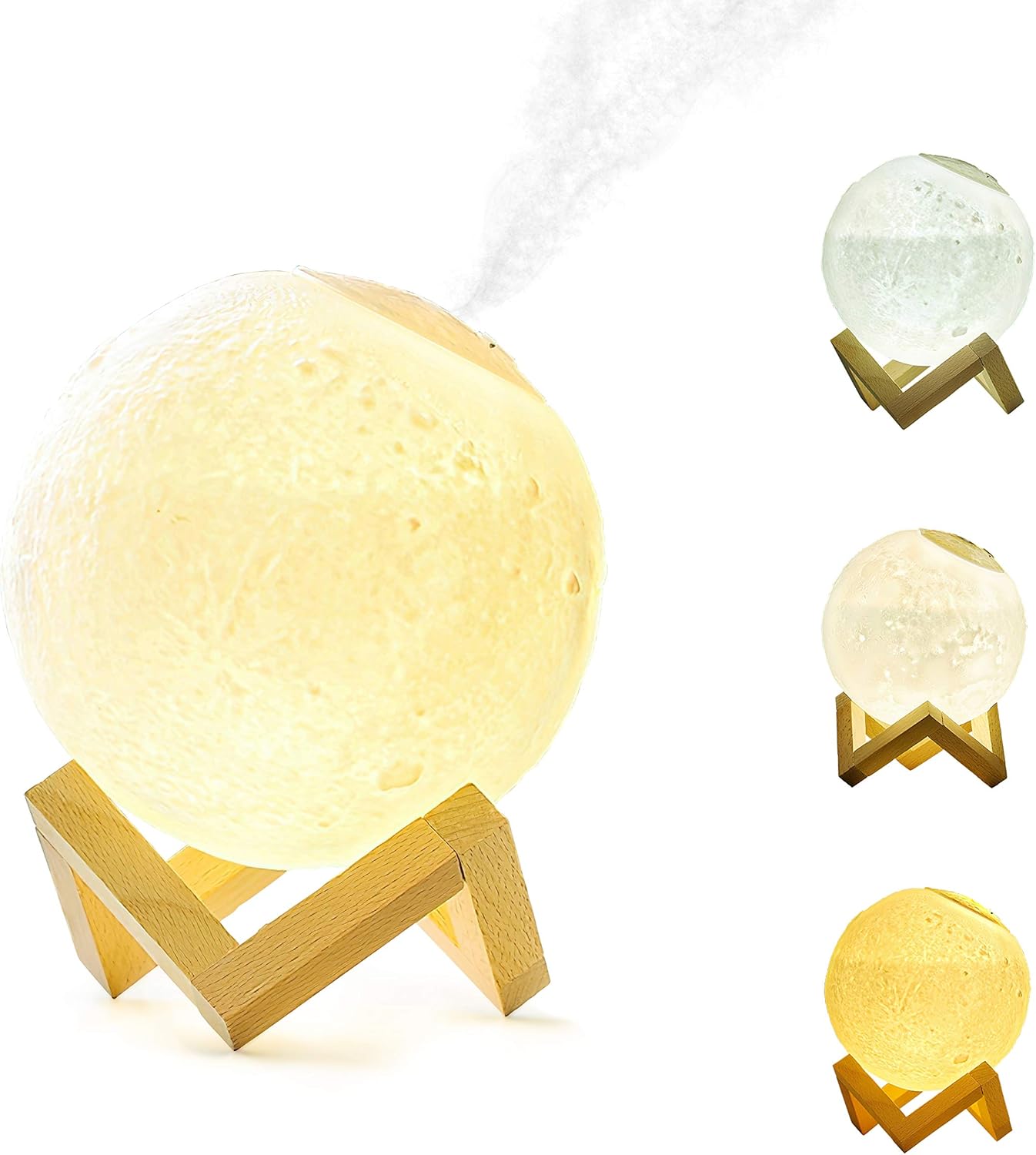 月ランプ加湿器 おしゃれ 卓上 アロマ 超音波式