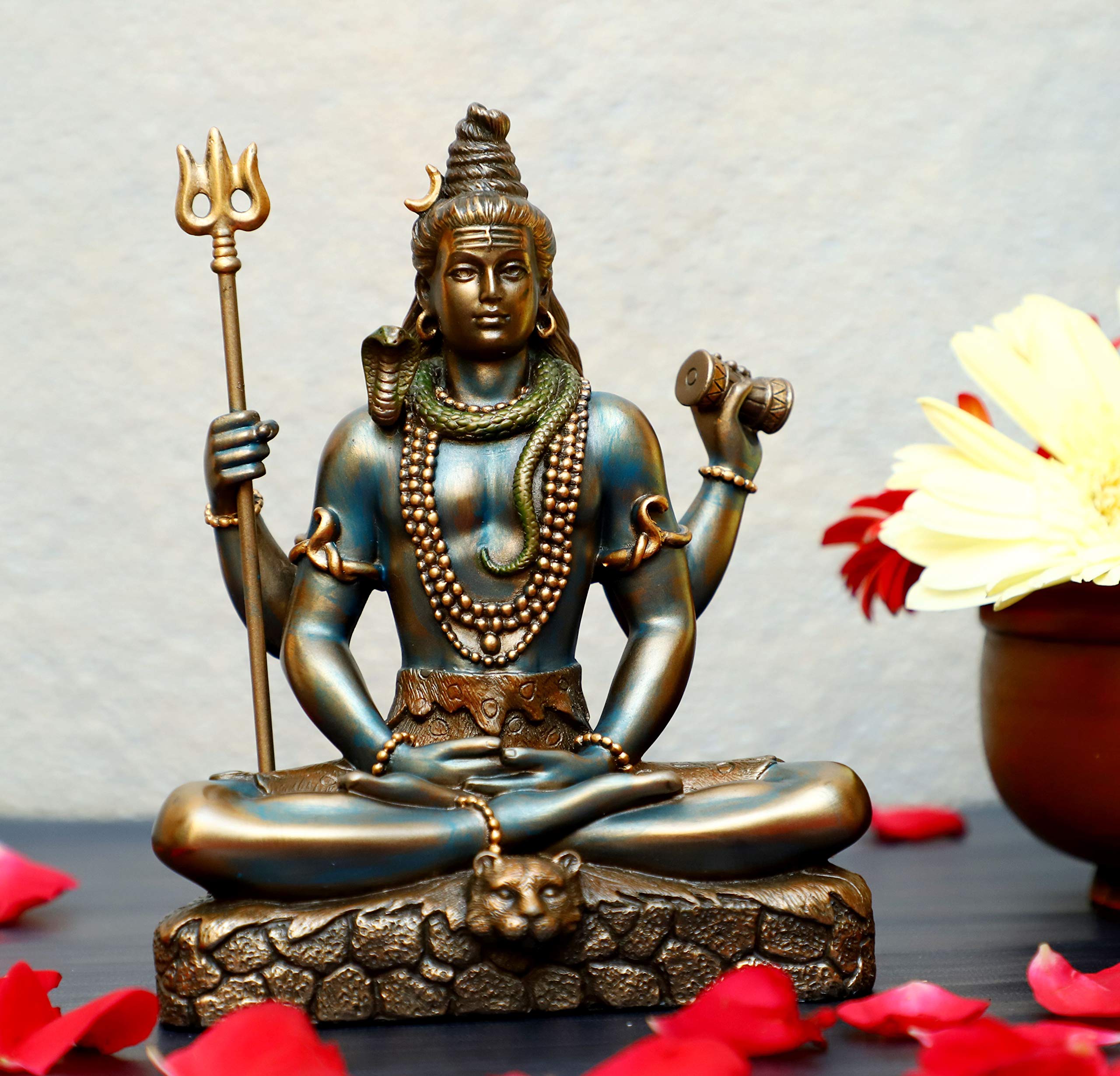Amazon.co.jp: Vintage India シヴァ神像 パドマサナ 座っているギフト