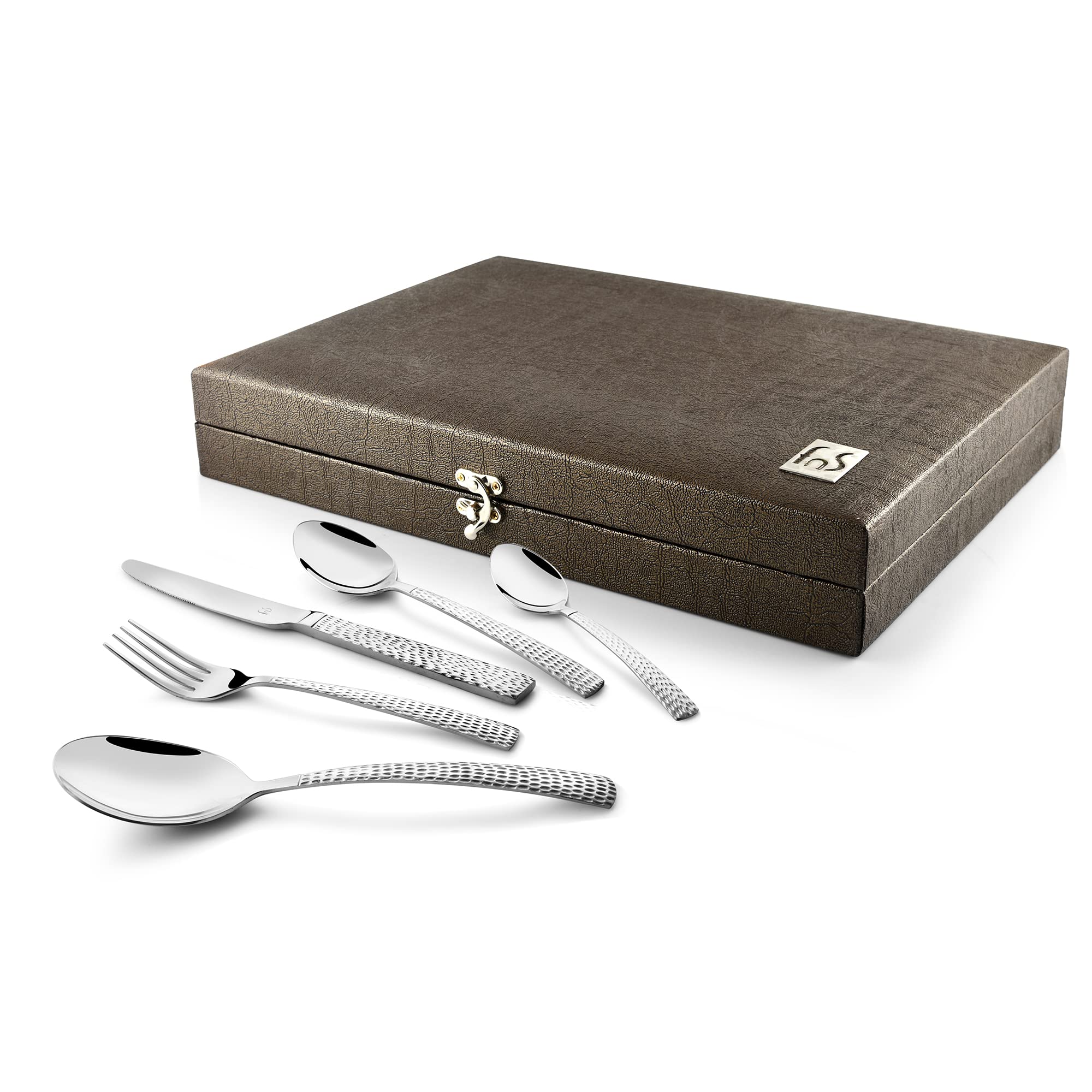 FnS Madrid Cutlery Set - 26 Piece Stainless Steel -6