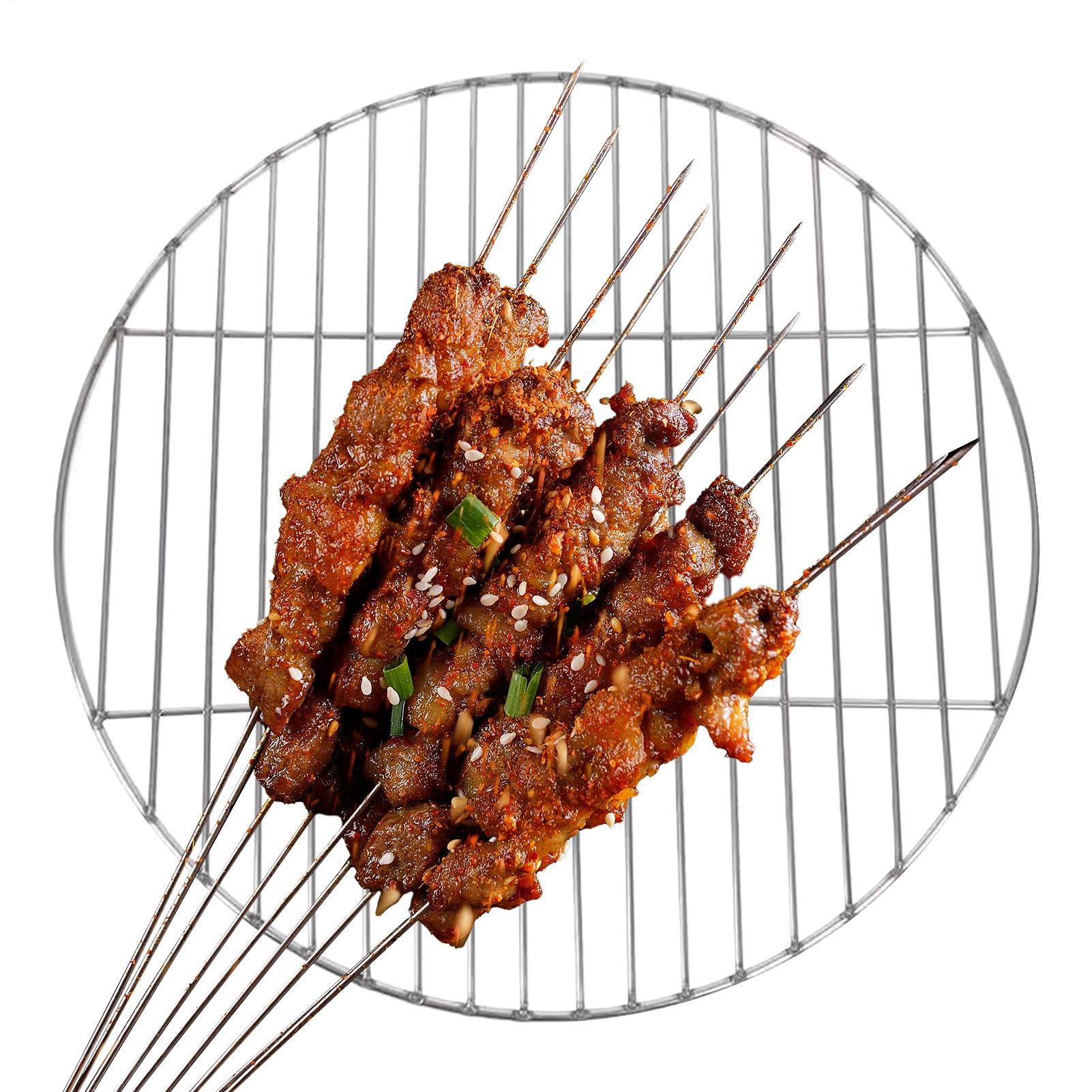 Grille de barbecue ronde portable pour griller facilement partout