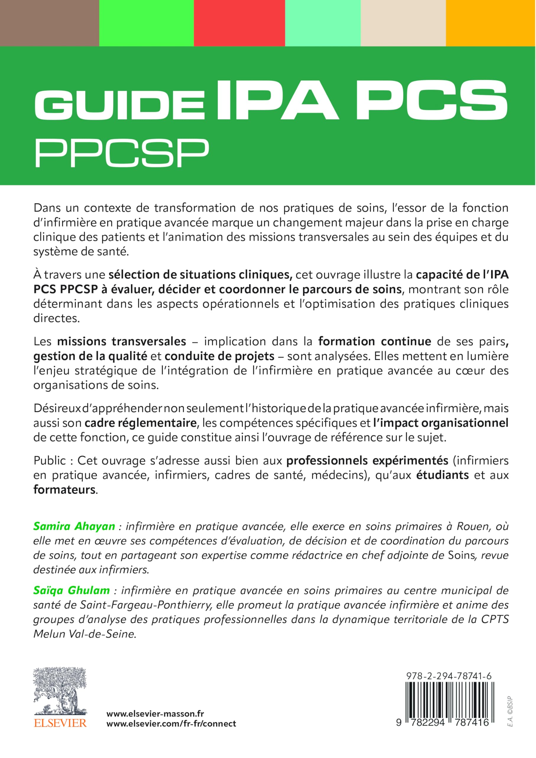 GUIDE IPA PCS PPCSP: Infirmière en pratique avancée Pathologies chroniques stabilisées/ Prévention et polypathologies cou