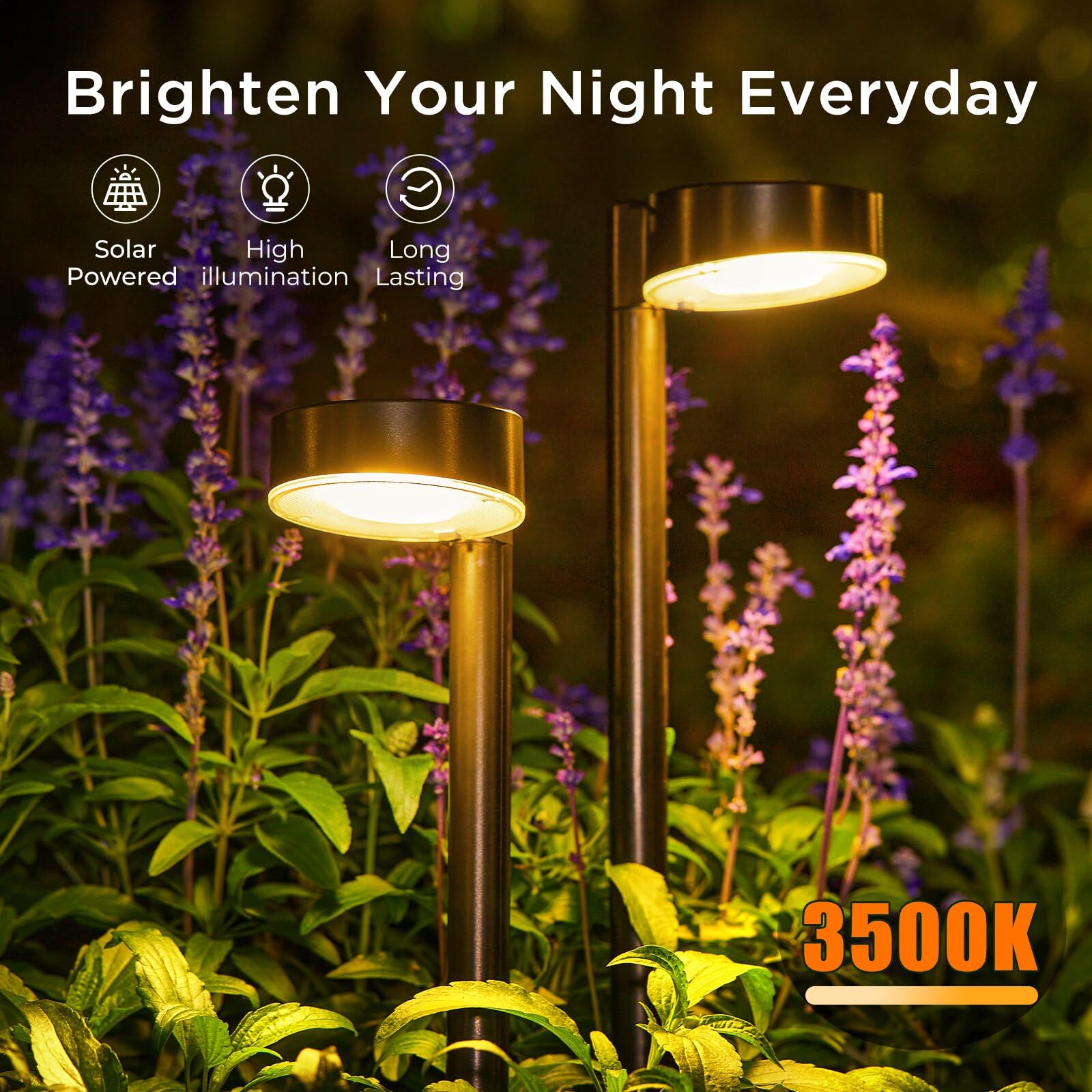BUCASA Solarlampen für Außen Garten, 4X12 LEDs Helle BUCASA Solarlampen für Außen Garten, 4X12 LEDs Helle