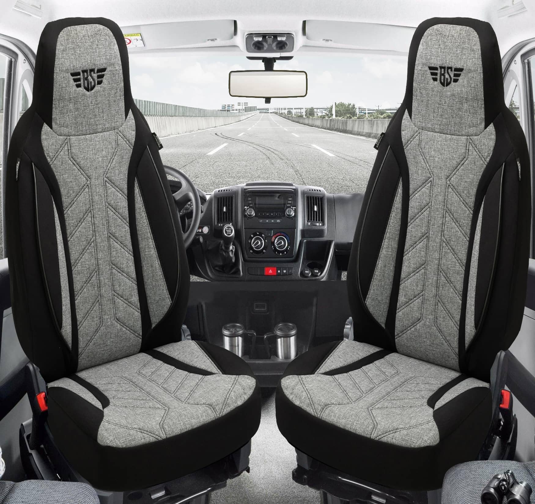 BREMER SITZBEZÜGE Wymiary pokrowców na siedzenia pokrowce ochronne do VW Crafter Gen. 1 PLKT201