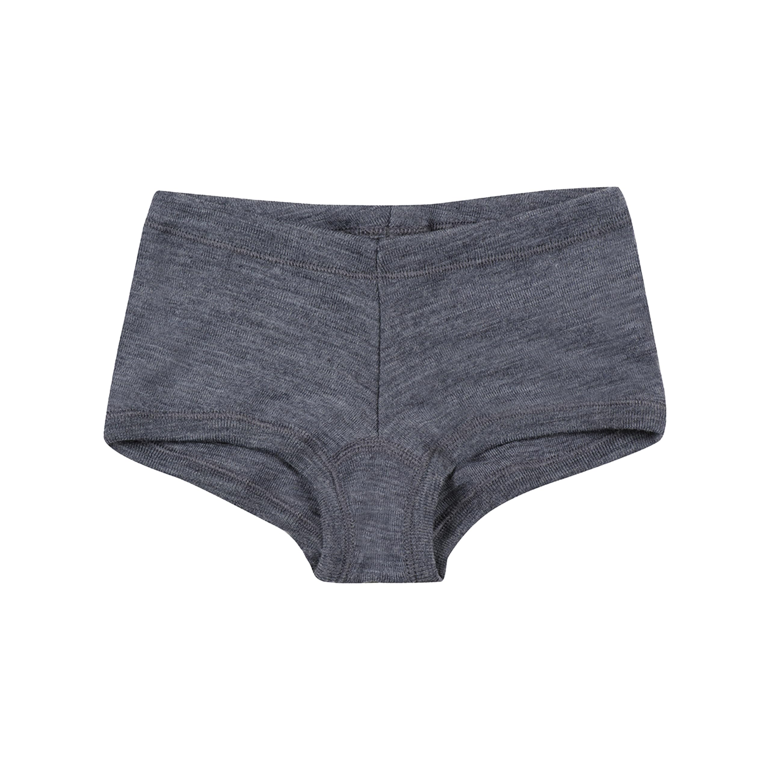 Dilling Girls Blue Granite Melange ' Hipster Briefs - Organic Merino Wool 5-6 Years