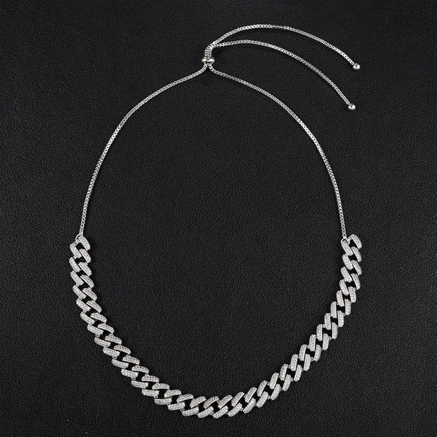 ヒップホップ無料調節可能なチェーンネックレスメンズと女性の魅力ファッションネックレス メンズ ペンダント ネックレス (Color