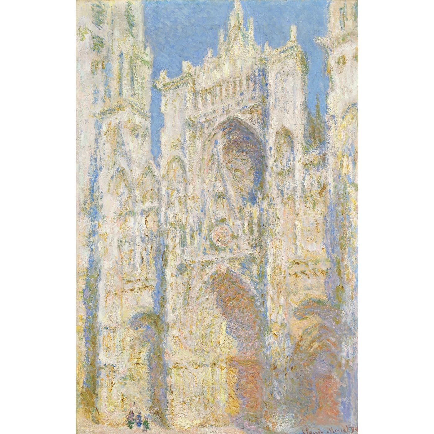 Toile Monet Cathédrale de Rouen ravive vos murs ternes avec une impression durable - 2