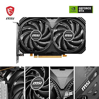 Amazon.com: MSI GeForce RTX 4060 Ventus 2X Black 8G OC