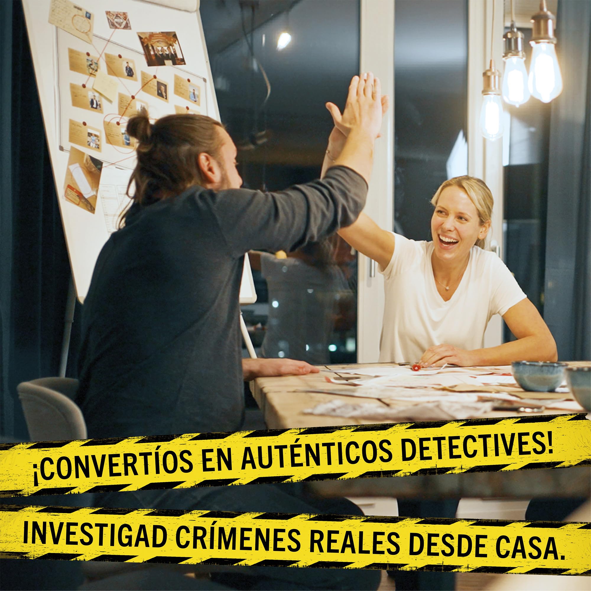 Hidden Games Escena del Crimen: Crimen en la Familia Regio, crimenes imperfectos, Exit Juego de Mesa de Misterio y Detectives cooperativo, 1-6 Jugadores, a Partir de 16 años, en español.