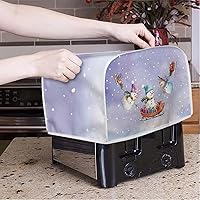 Vista 262 de Marbling Butterfly Print 2 Slice Toaster Dust Cover, Kitchen Small Appliance, Anti Dust and Fingerprint Bread Machine Cover