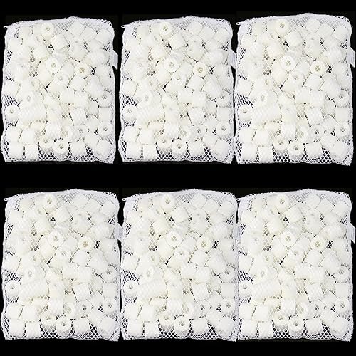 Miniatura 2 de AQUANEAT Anillos de cerámica bio de 6 libras para acuario, filtro de sumidero de acuario, medios de filtro para tanque de peces Koi Pond Canister en