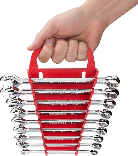 Miniatura 5 de TEKTON Soporte de llave de 9 herramientas (rojo)  79365