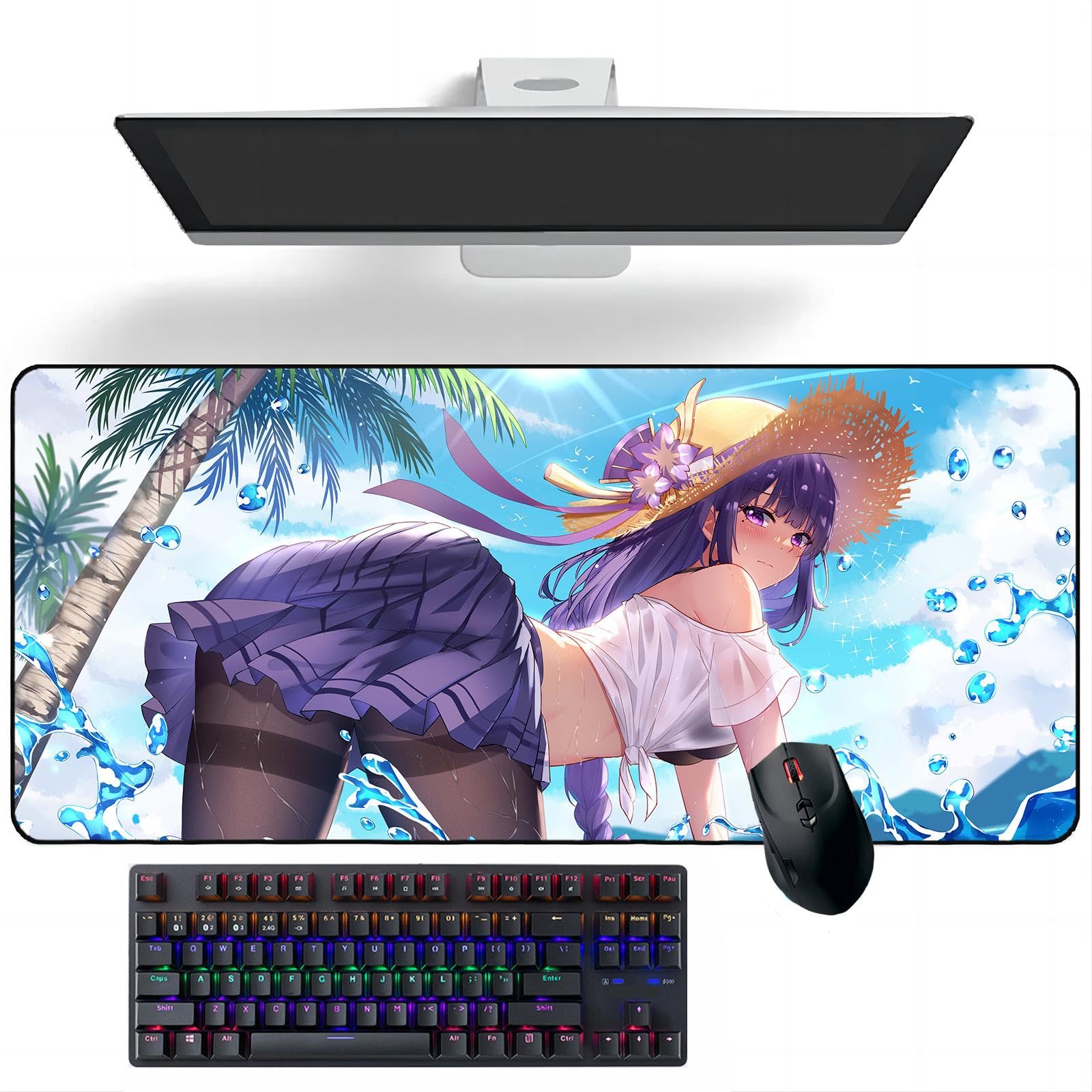 Amazon.co.jp: アニメマウスパッド 雷電 影 アニメデスクマット
