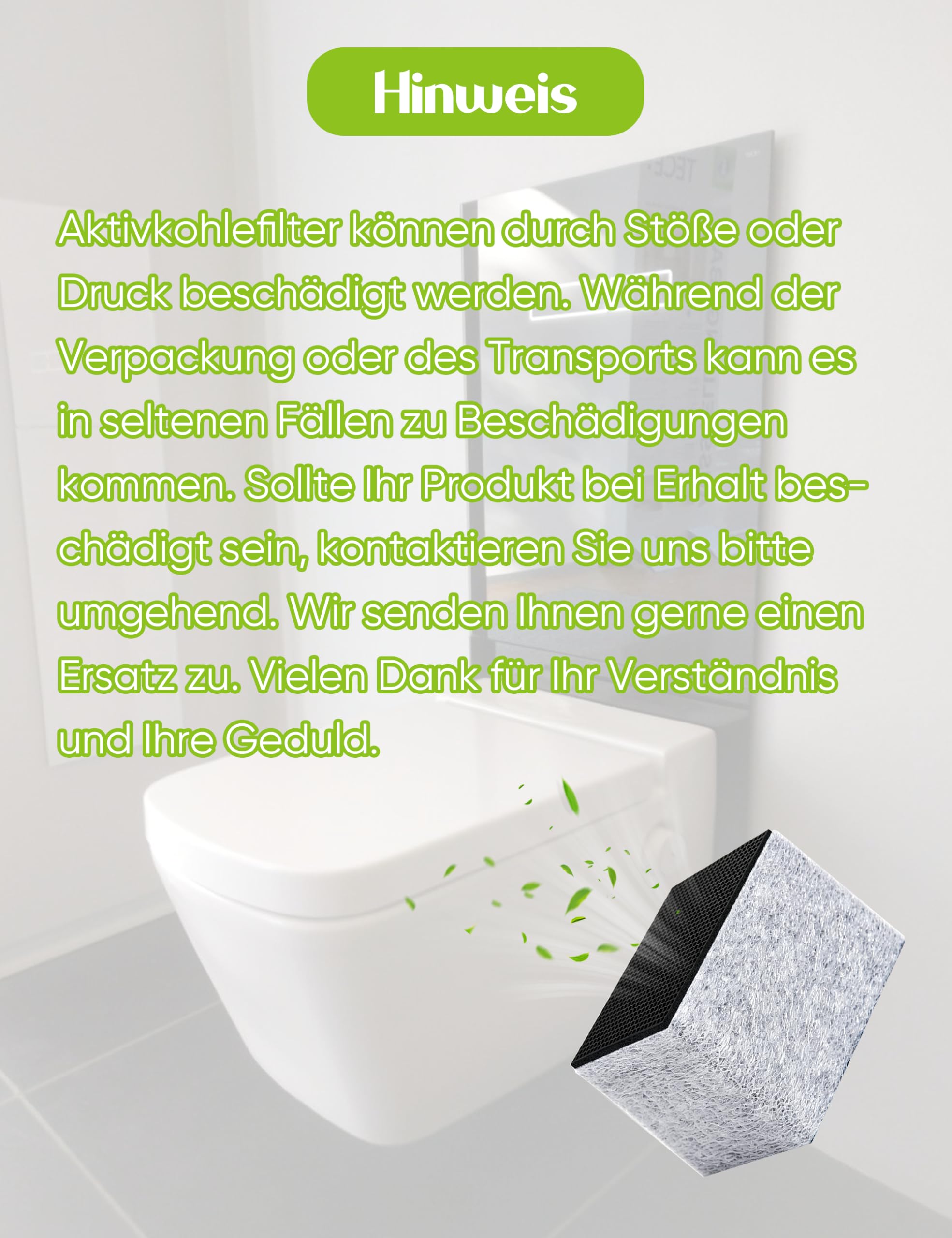 [ersetzt 242.999.00.1] Keramikfilter Typ 3 für Geberit AquaClean | Kompatibel mit AquaClean Mera, Tuma & Sela | Keramikwabenfilter für Dusch-WC Geruchsabsaugung (1 Stück)
