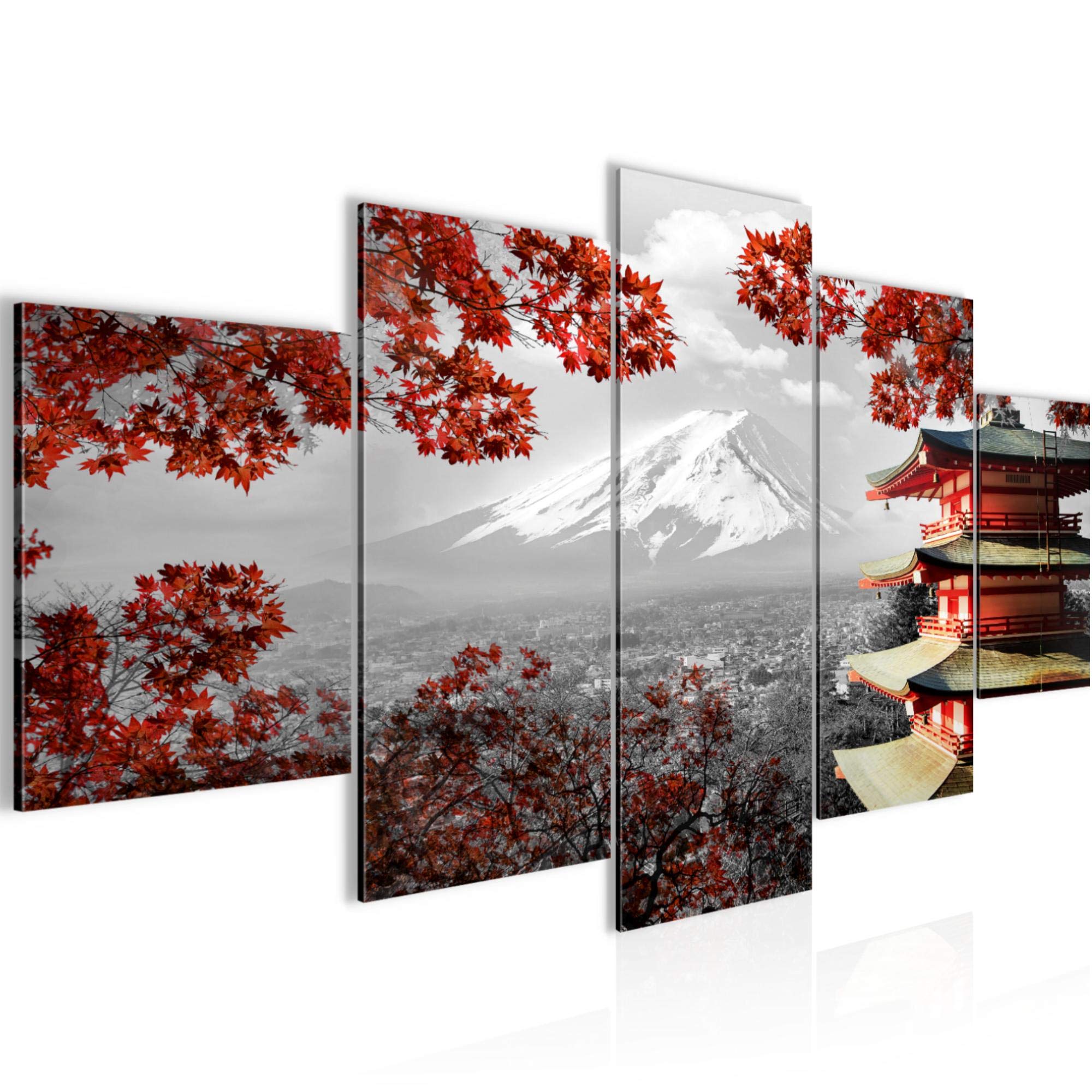 Quadro Su Tela Decorazione Floreale Gigante Lily, 150x75 Cm, Pronto Da Appendere, Made In Germany