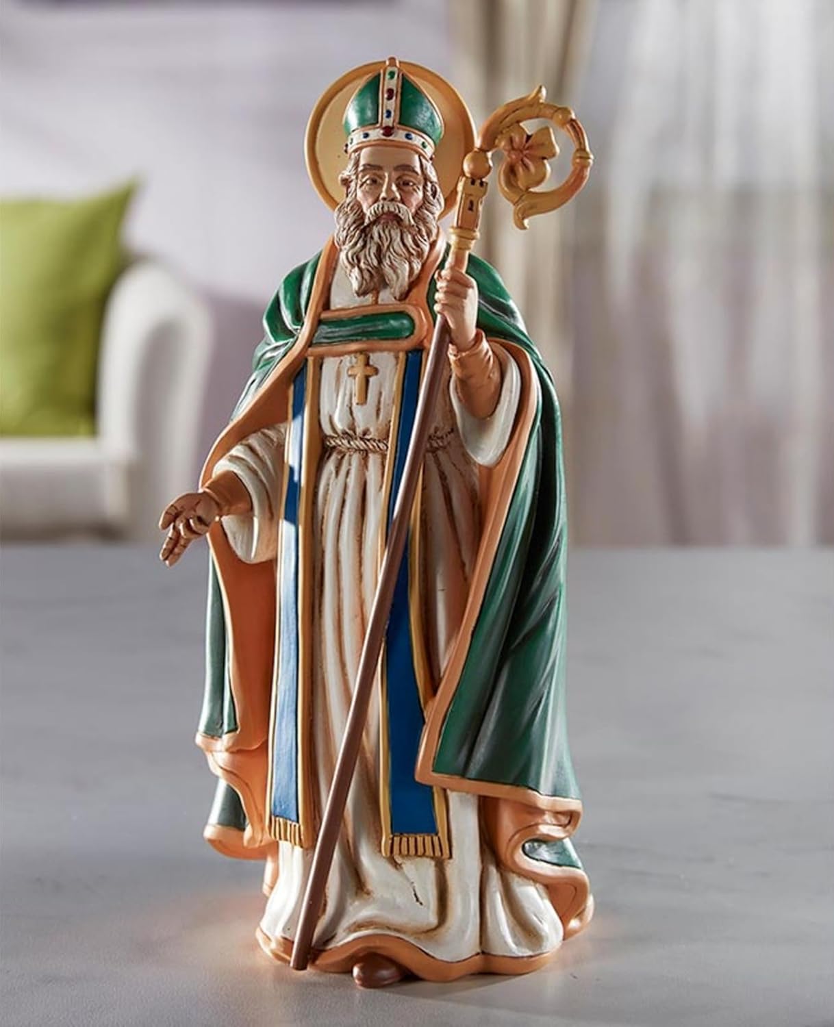 Catholic Saints Figurine - Toscana Collection Religious Statue, 8" H, Saint Patrick