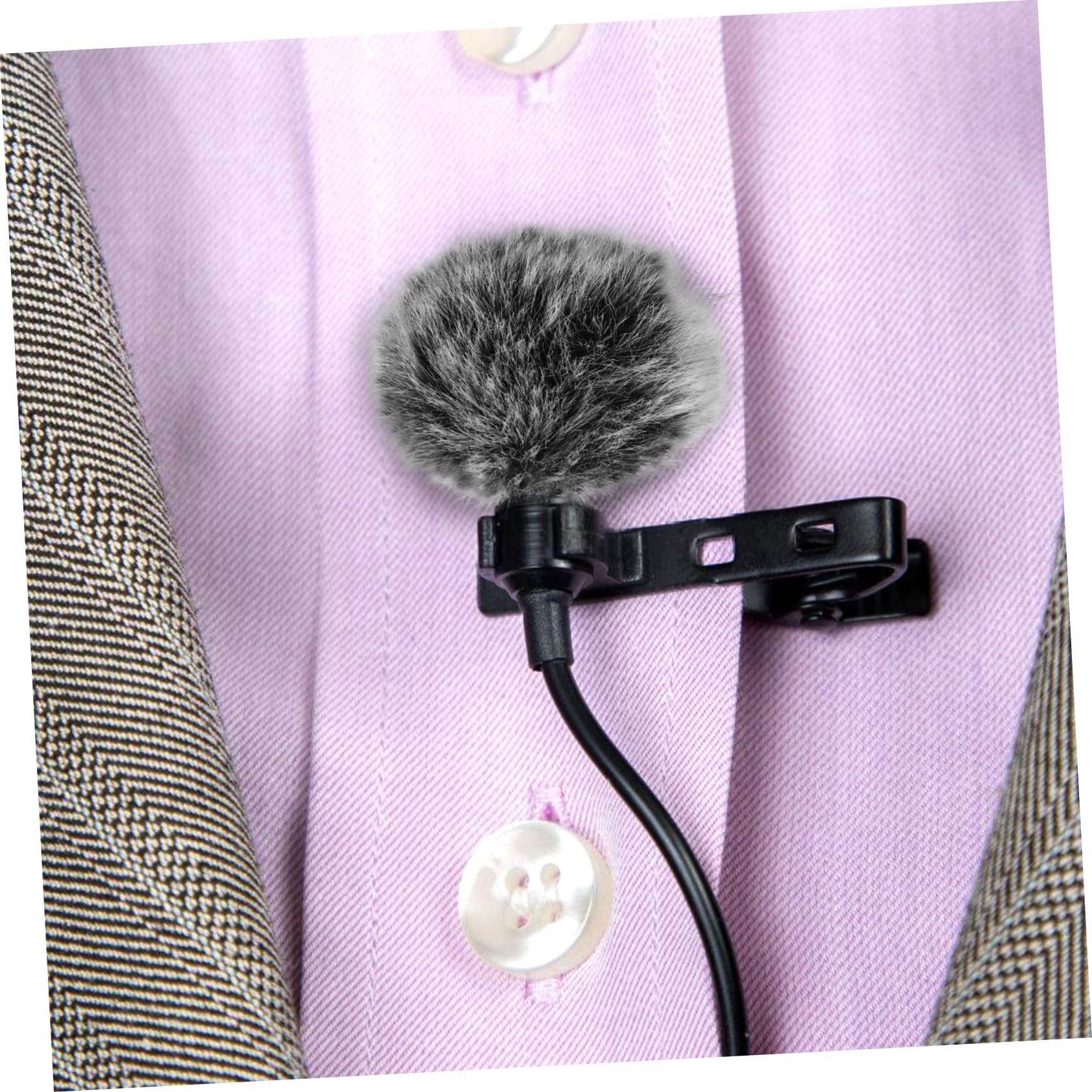 Windproof Furry Microphone Windscreen Cover Protective Ktv Singing Accessory Artificial Fur Muff