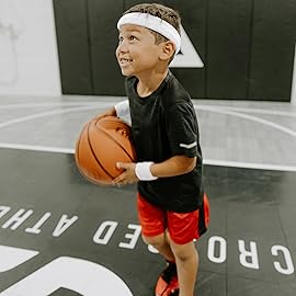 Suddora Wrist Sweatbands, Absorbent and Breathable Thick Cotton Bands for Working Out, Gymnastics, Basketball, Tennis, and Football, Multiuse Wristbands for Costumes and Cosplay, White