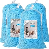 Vista 14 de Relleno de puf, relleno de espuma viscoelástica triturada de 5 libras, relleno de silla de puf, recarga de relleno para puf, relleno de saco