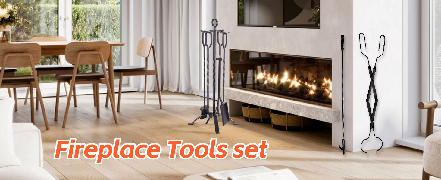 Accesorios Chimeneas De Leña Shangxi-Handcraft Palos De Póquer De Chimenea  De 32 Pulgadas Y Pinzas De Chimenea De 25 Pulgadas Accesorios Para Fogata De  Chimenea Exterior Juego | Compra Online En Yaxa, image size:1464x600