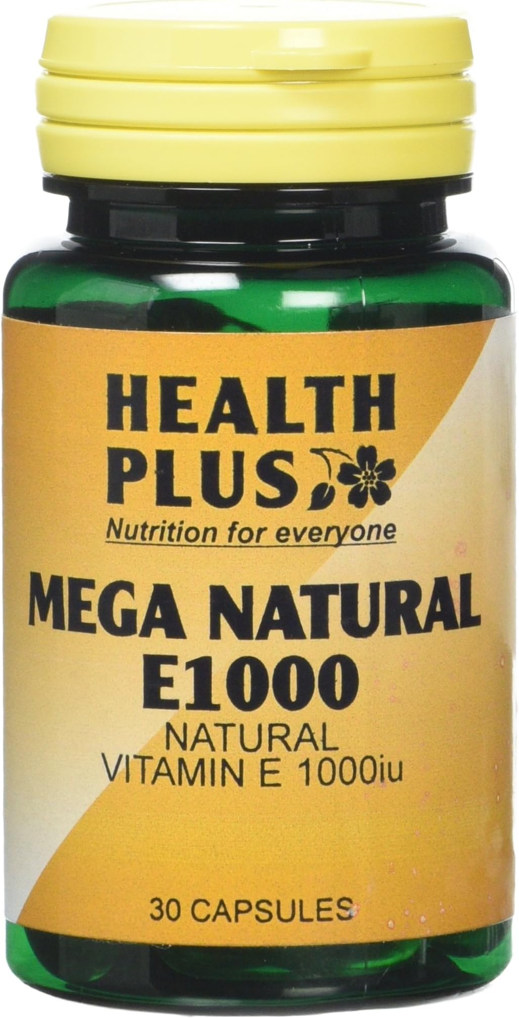 Health Plus Mega Natural E 1000 Vitamin E Supplement - 30 Capsules