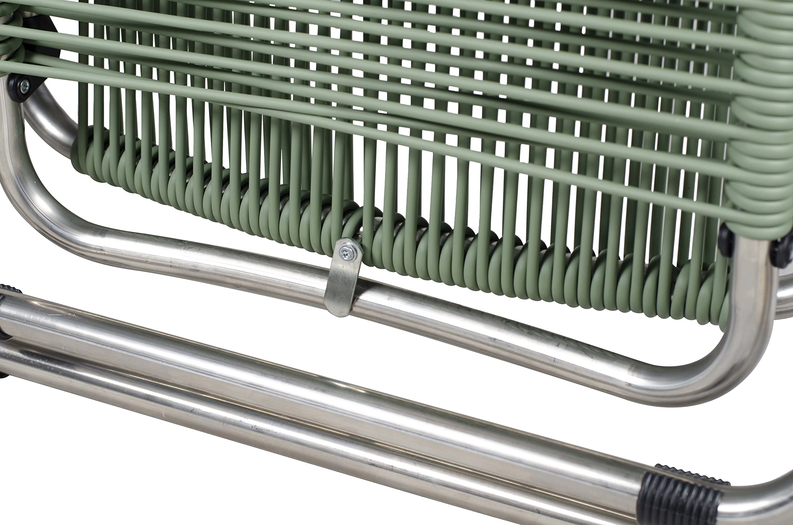 Fiam Spaghetti Poltrona Relax Cordonata Da Esterno Telaio Alluminio PVC Sage Green