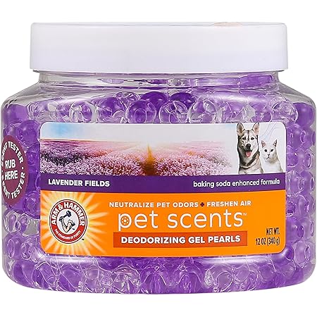 Arm & Hammer for Pets Air Care Pet Scents Deodorizing Gel Beads - 12 oz Pet Odor Neutralizing Gel Beads with Baking Soda - Air Freshener For Pet Odors, Pet Odor Eliminator Beads from Arm and Hammer