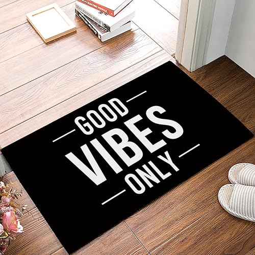 CHARMHOME Good Vibes Only - Tapete de bienvenida tapete de entrada para interiores puerta delantera baño cocina sala de estar dormitorio tapetes de disponible en Yaxa Colombia