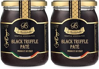 La Rustichella - Black Truffle Patè 17.64 oz (500 gr) - 100% Made in Italy | Vegan, Gluten-Free, Cholesterol-Free (Pack of 2)