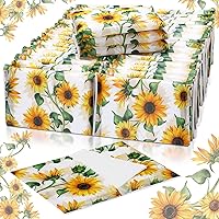 Vista 8 de PerKoop Paquete de 100 pañuelos faciales desechables de tamaño de viaje, 3 capas, para Pascua, primavera, viajes, boda, invitados, escuela, cartera