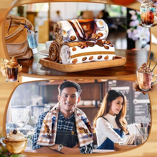 Miniatura 8 de VitalCozy Juego de 6 toallas de cocina de lavanda primaveral, color morado y blanco, toallas de cocina de primavera para invierno, granja, rústico,